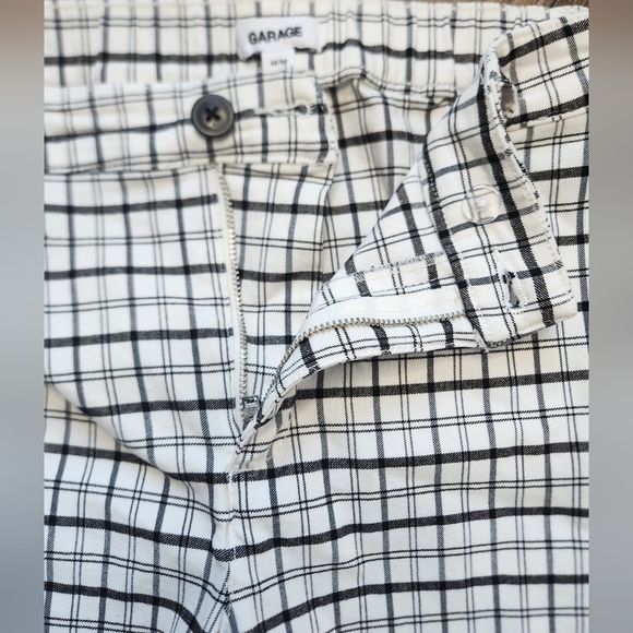 GARAGE Plaid Black and White Plaid jeans Size M - Picture 3 of 6